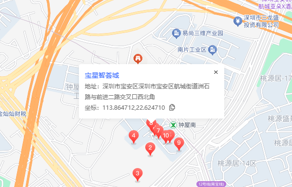 宝星智荟城地图示意