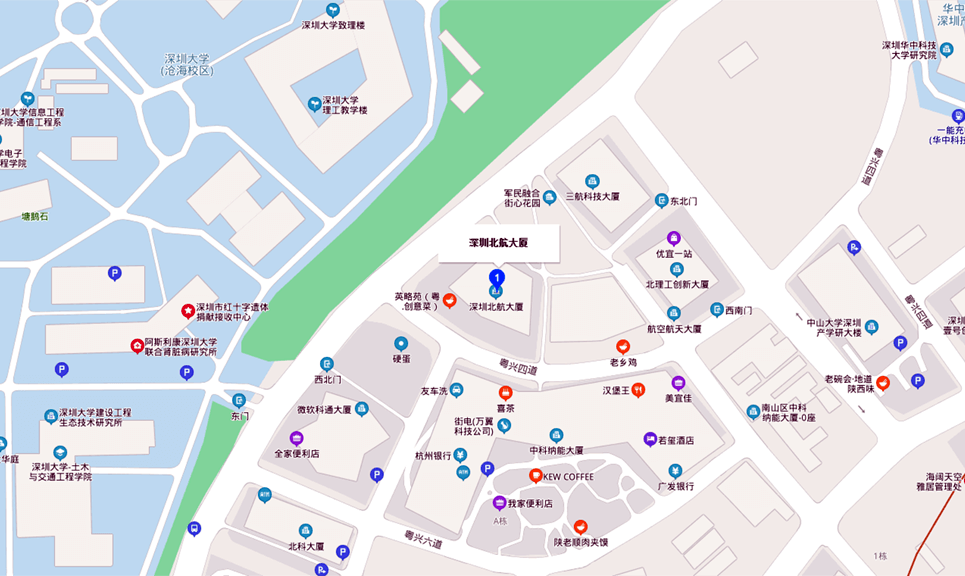 深圳北航大厦地图示意