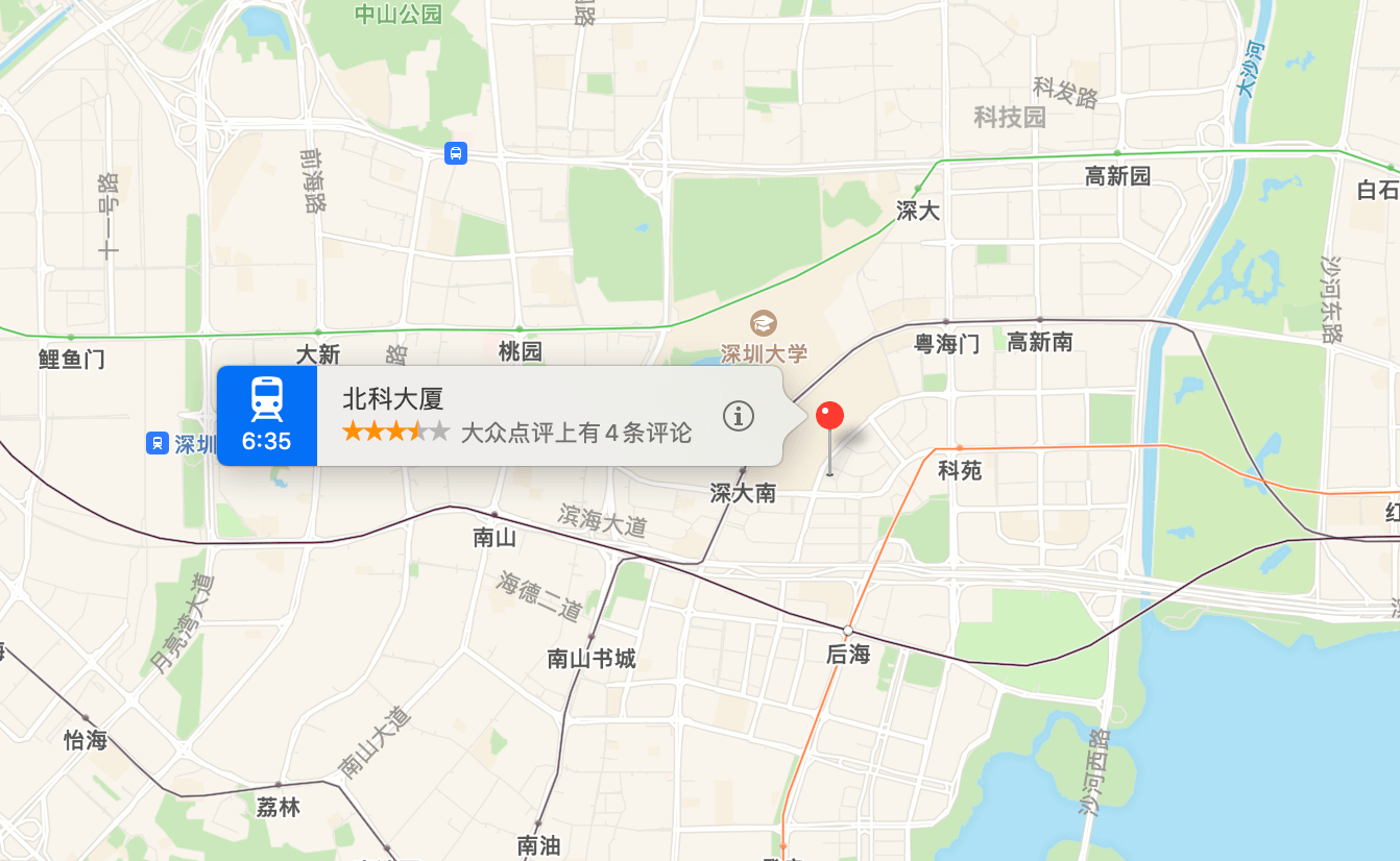 北科大厦地图示意