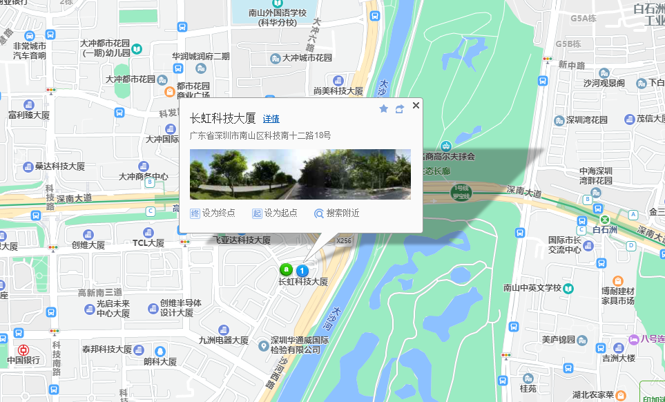 长虹科技大厦地图示意
