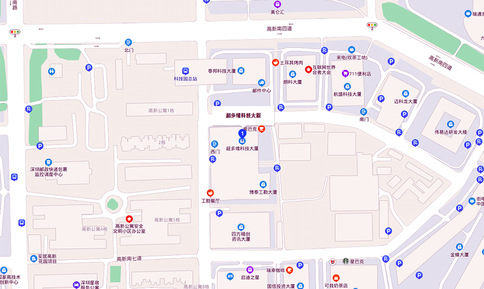 超多维科技大厦地图示意