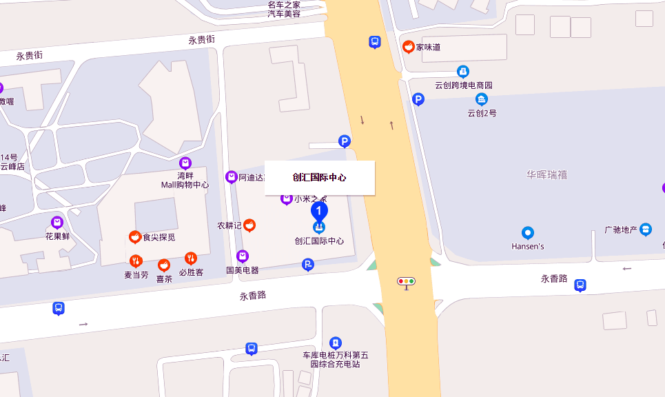 创汇国际中心地图示意