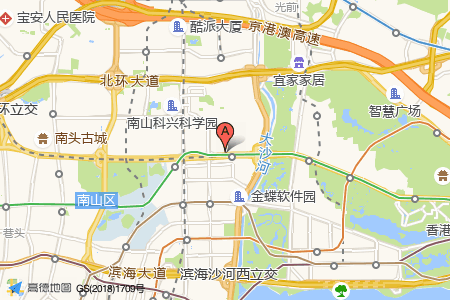 大冲商务中心地图示意
