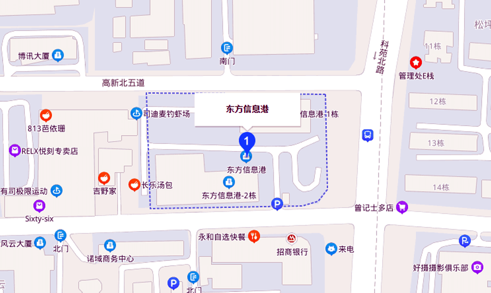 东方信息港地图示意