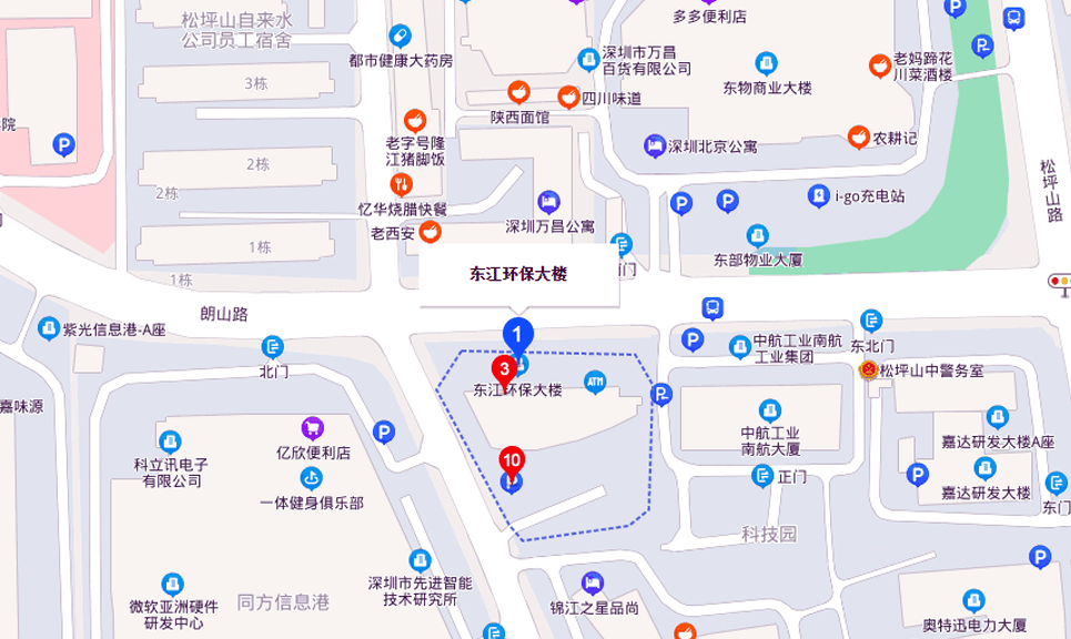 东江环保大厦地图示意