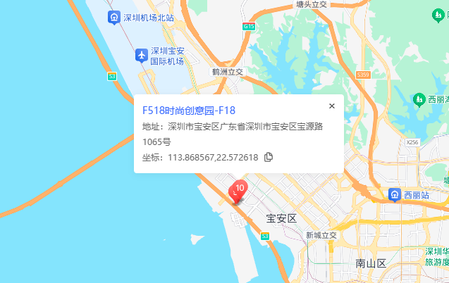 F518时尚创意园地图示意