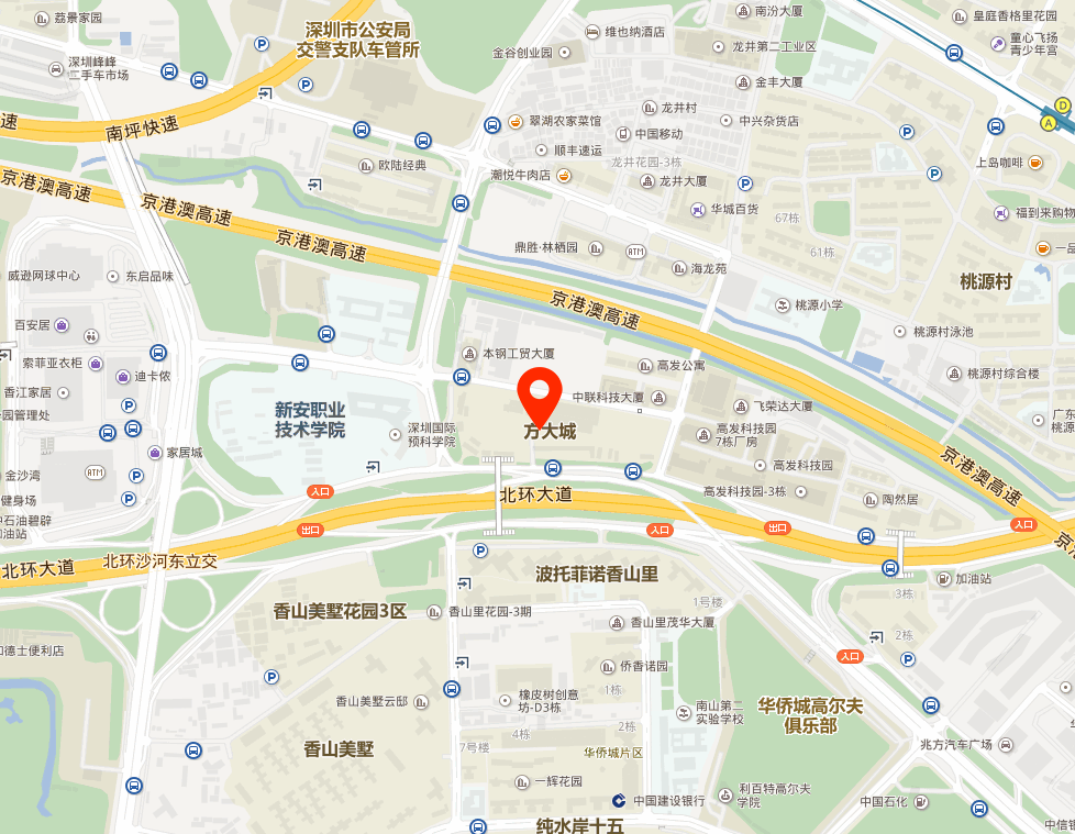方大城地图示意