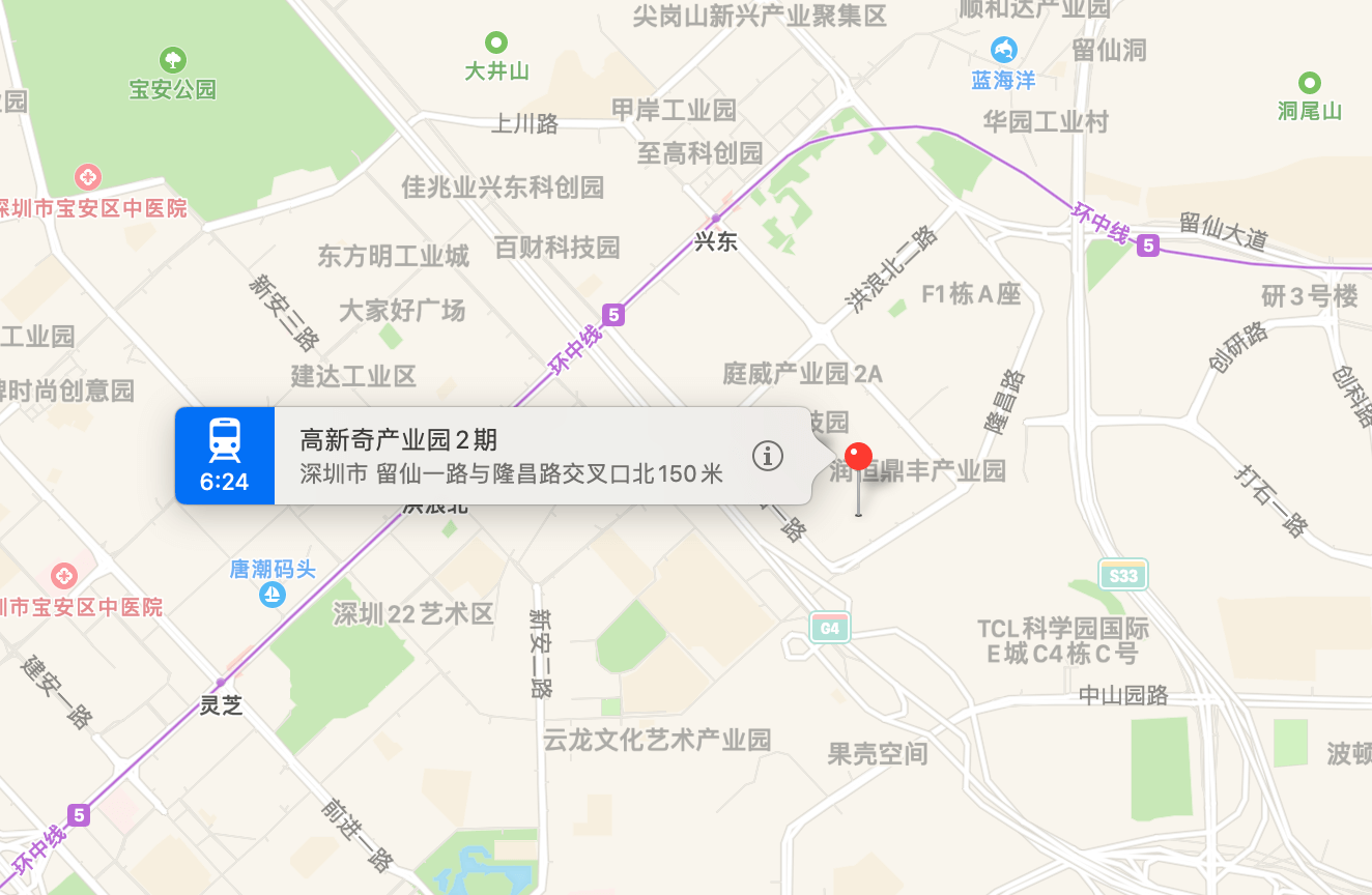 高新奇产业园地图示意