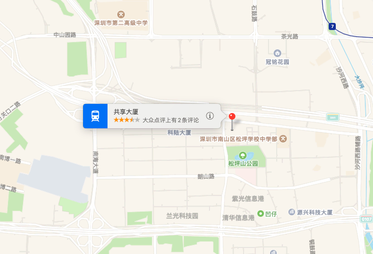 共享大厦(禹洲大厦)地图示意