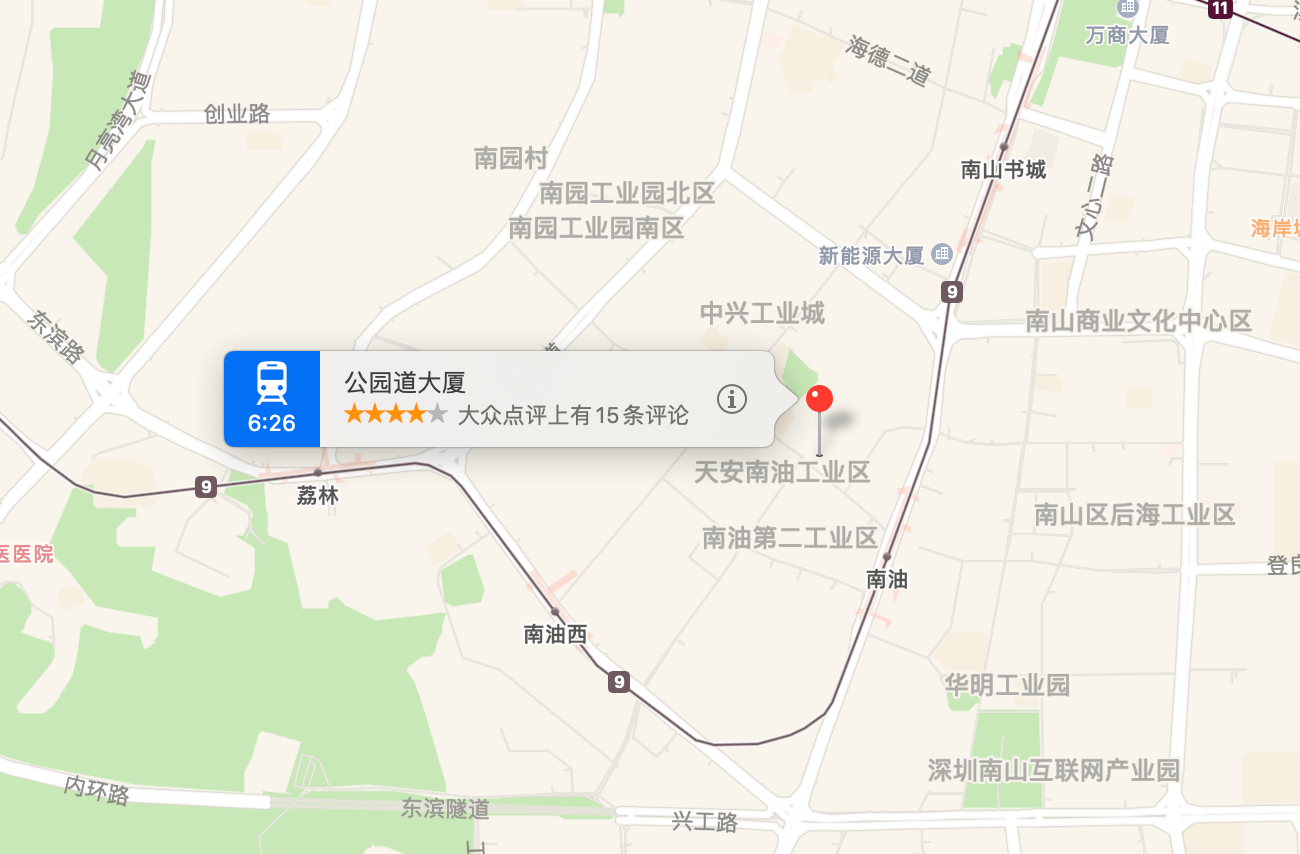 公园道大厦地图示意