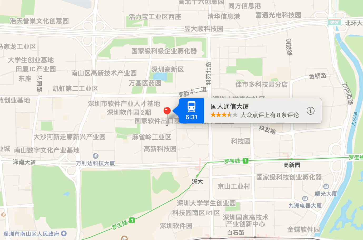 国人通信大厦地图示意