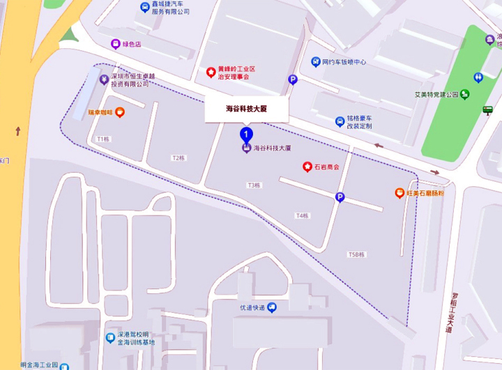 海谷科技大厦地图示意