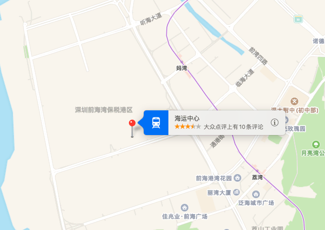 海运中心地图示意