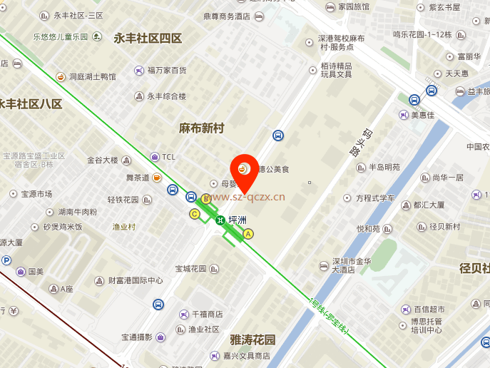 宏发QCC前城中心地图示意