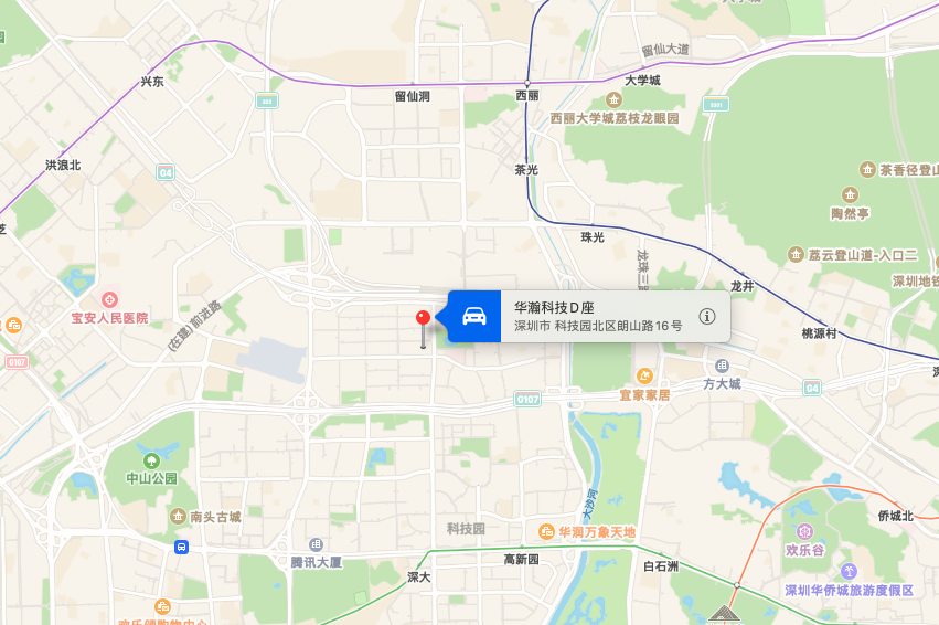 华翰科技大厦地图示意