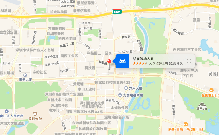 华润置地大厦地图示意