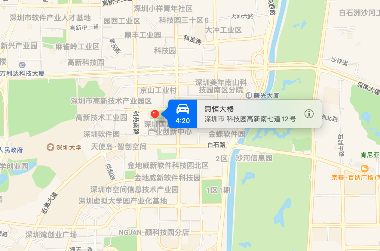 惠恒大厦地图示意