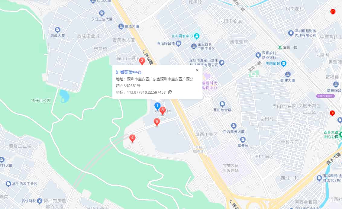汇智研发中心地图示意