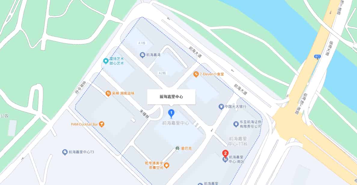 前海嘉里中心地图示意