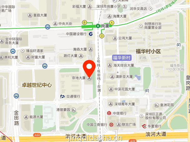 京地大厦地图示意