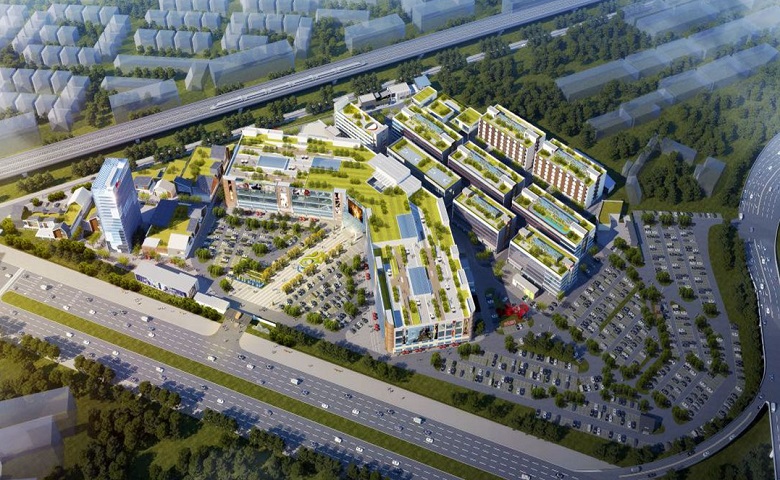 京东都市主楼外观
