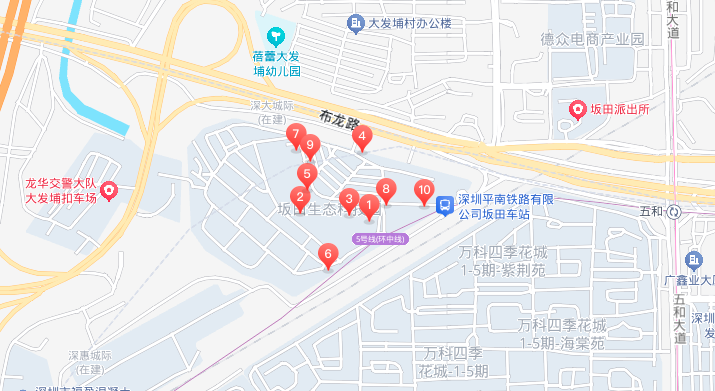 京东都市地图示意