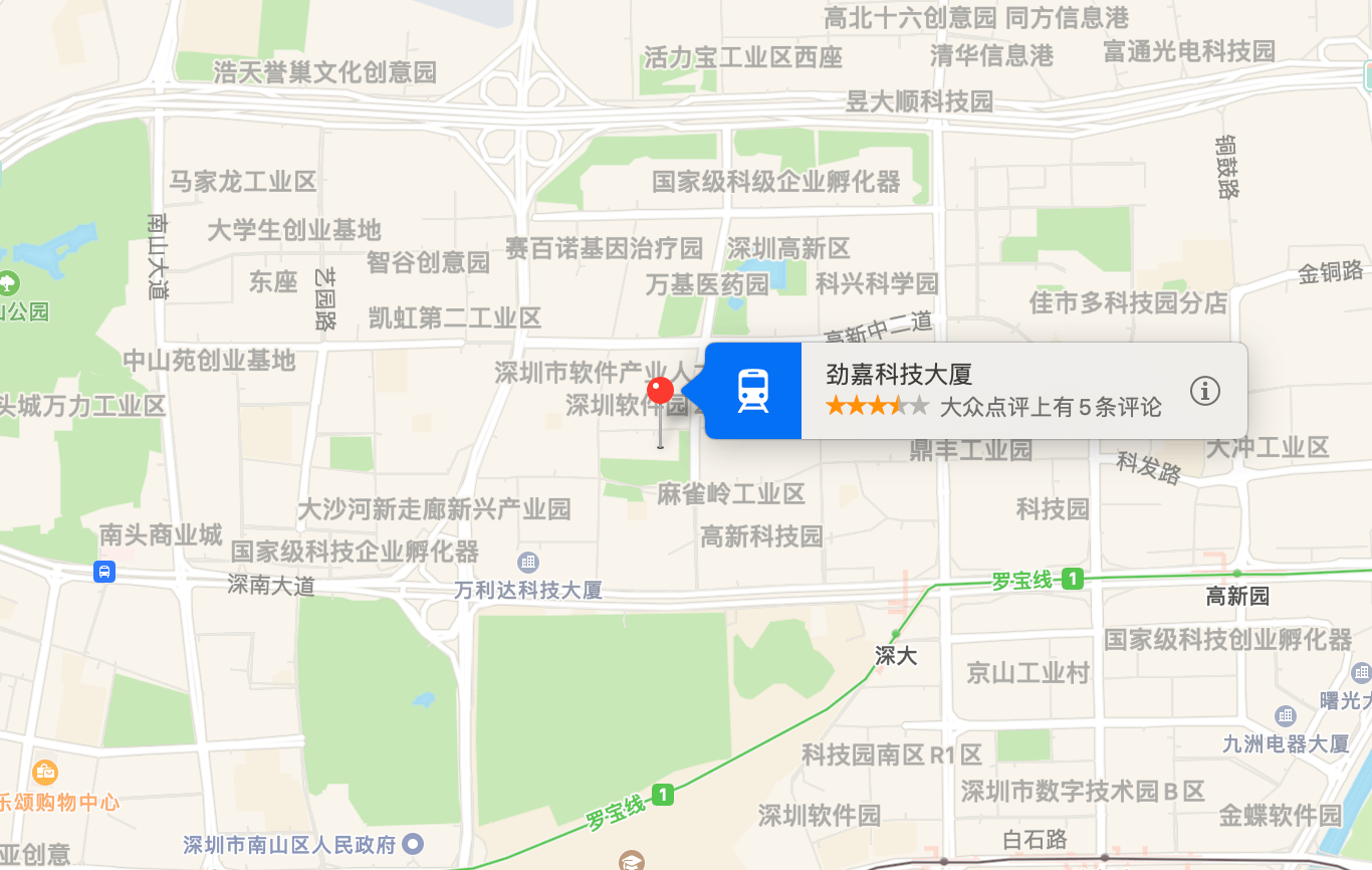 劲嘉科技大厦地图示意
