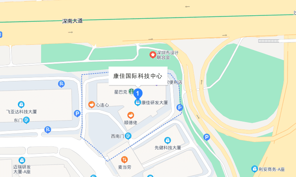 康佳研发大厦地图示意