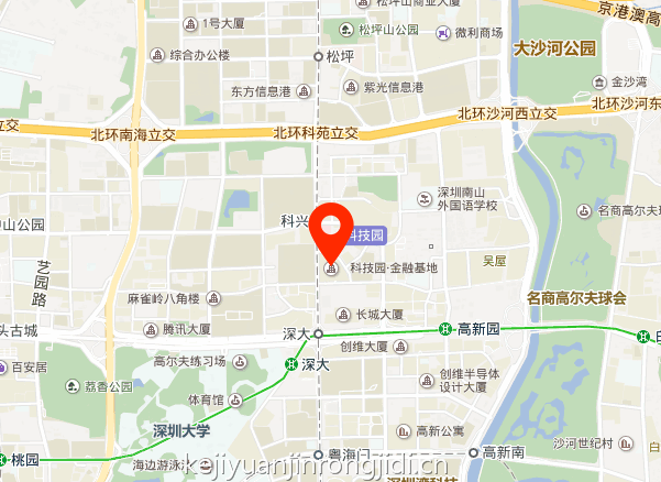 科技园金融基地地图示意