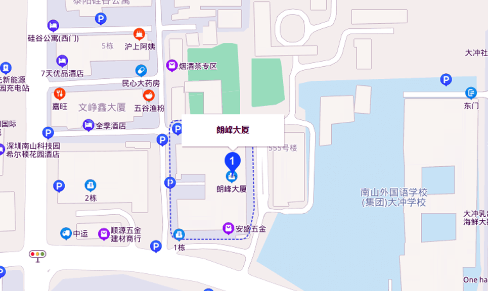 朗峰大厦地图示意