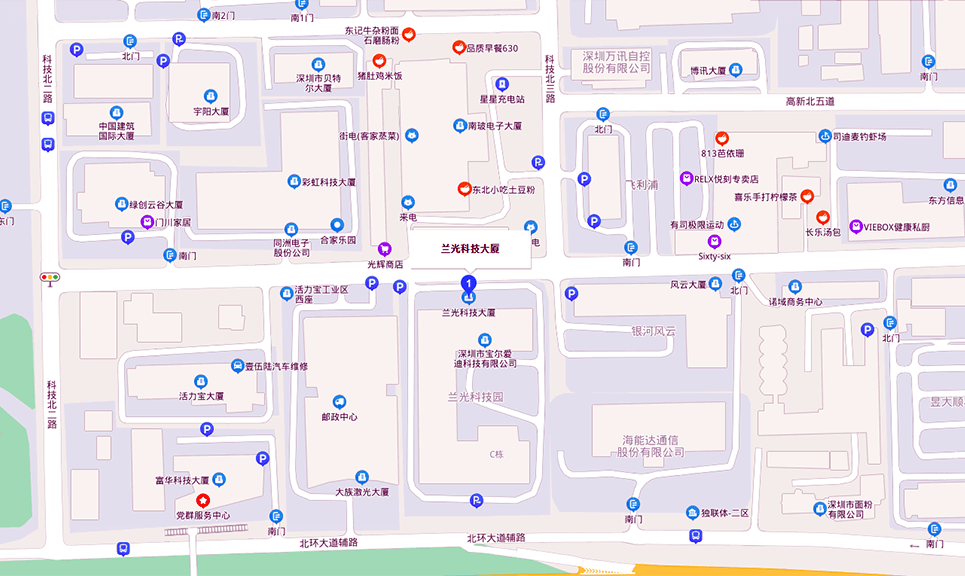 兰光科技大厦地图示意