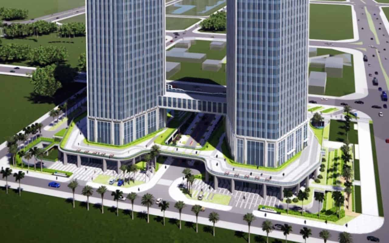 乐普大厦绿化步道
