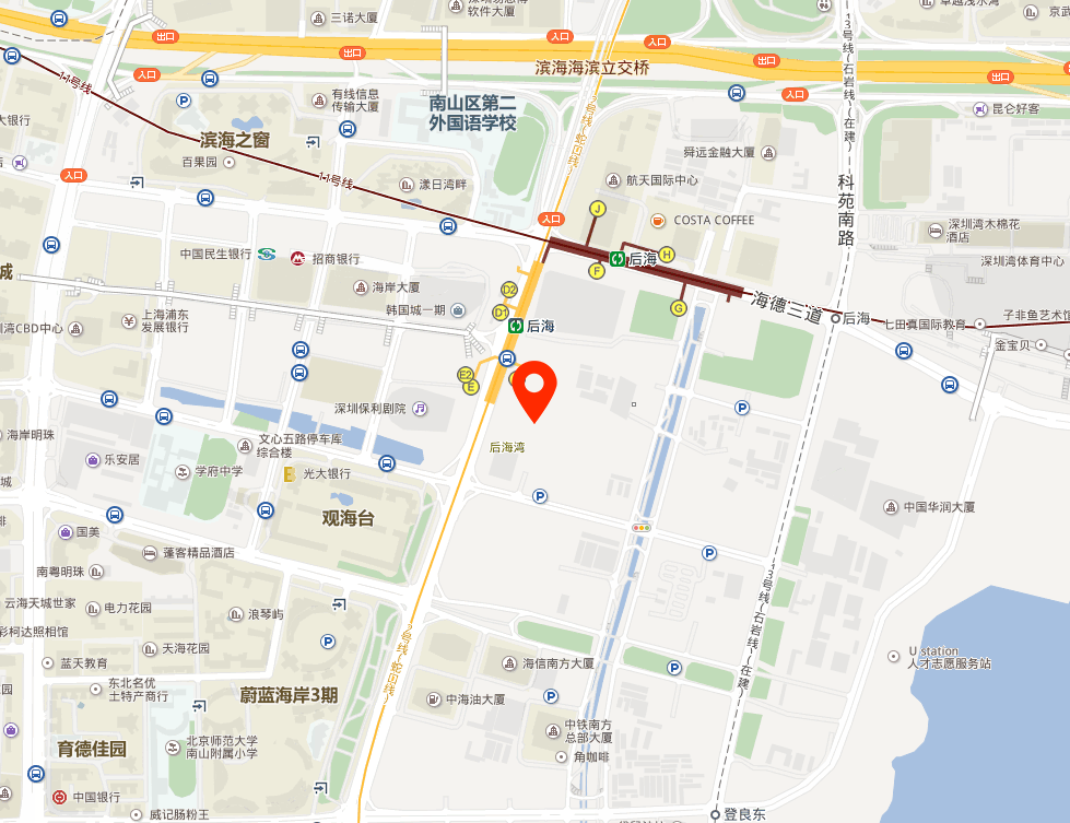 联想后海中心地图示意