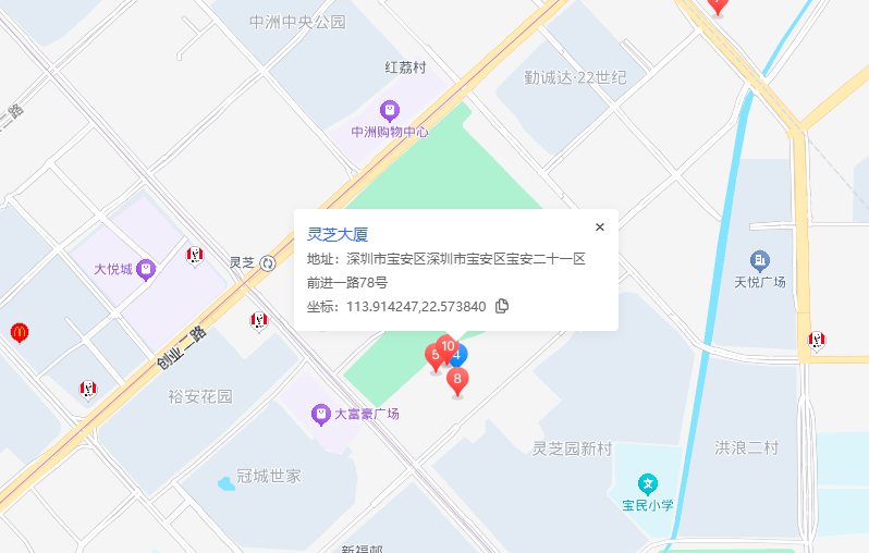 灵芝大厦地图示意