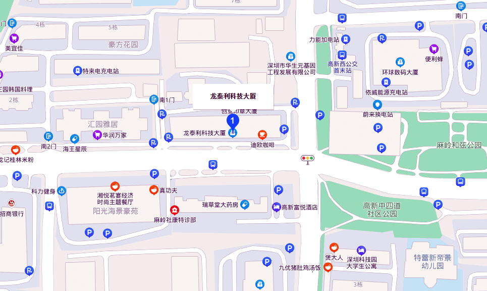 龙泰利科技大厦地图示意