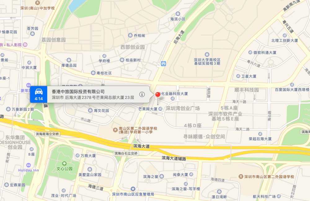芒果网大厦地图示意