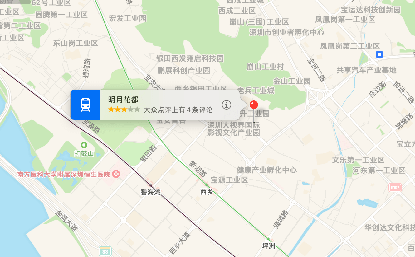 明月花都地图示意