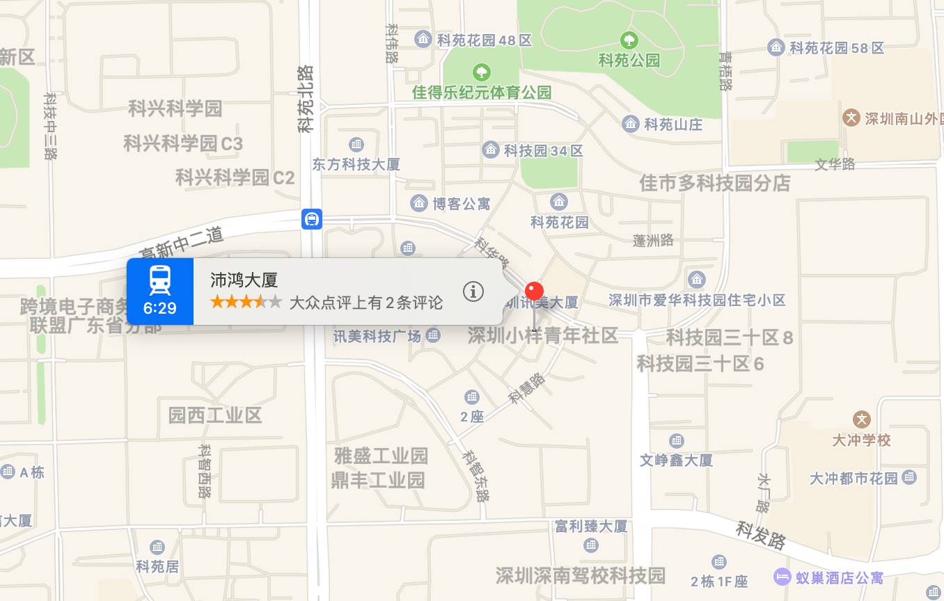 沛鸿电子大厦地图示意