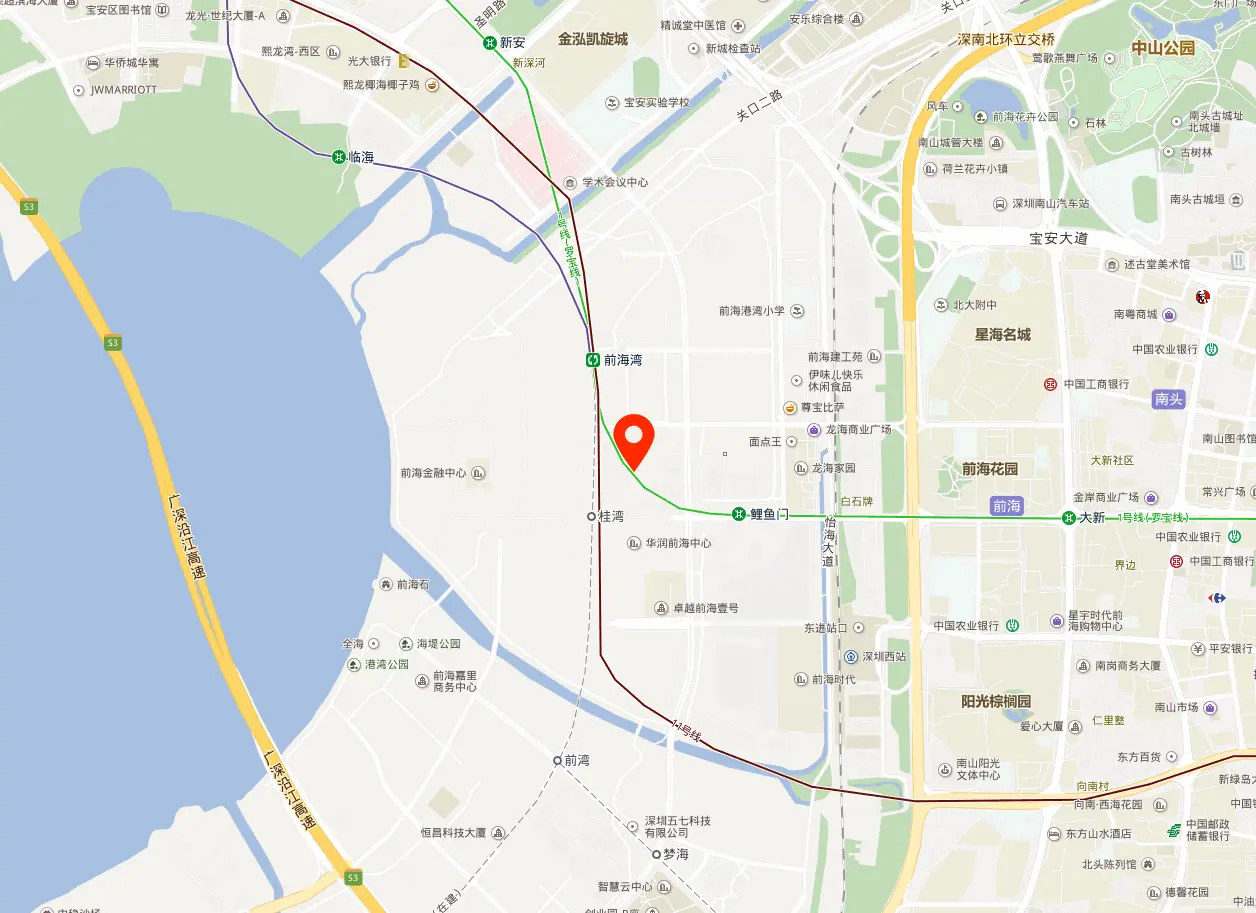 前海交易广场地图示意