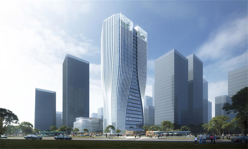 前海中冶科技大厦绿化步道