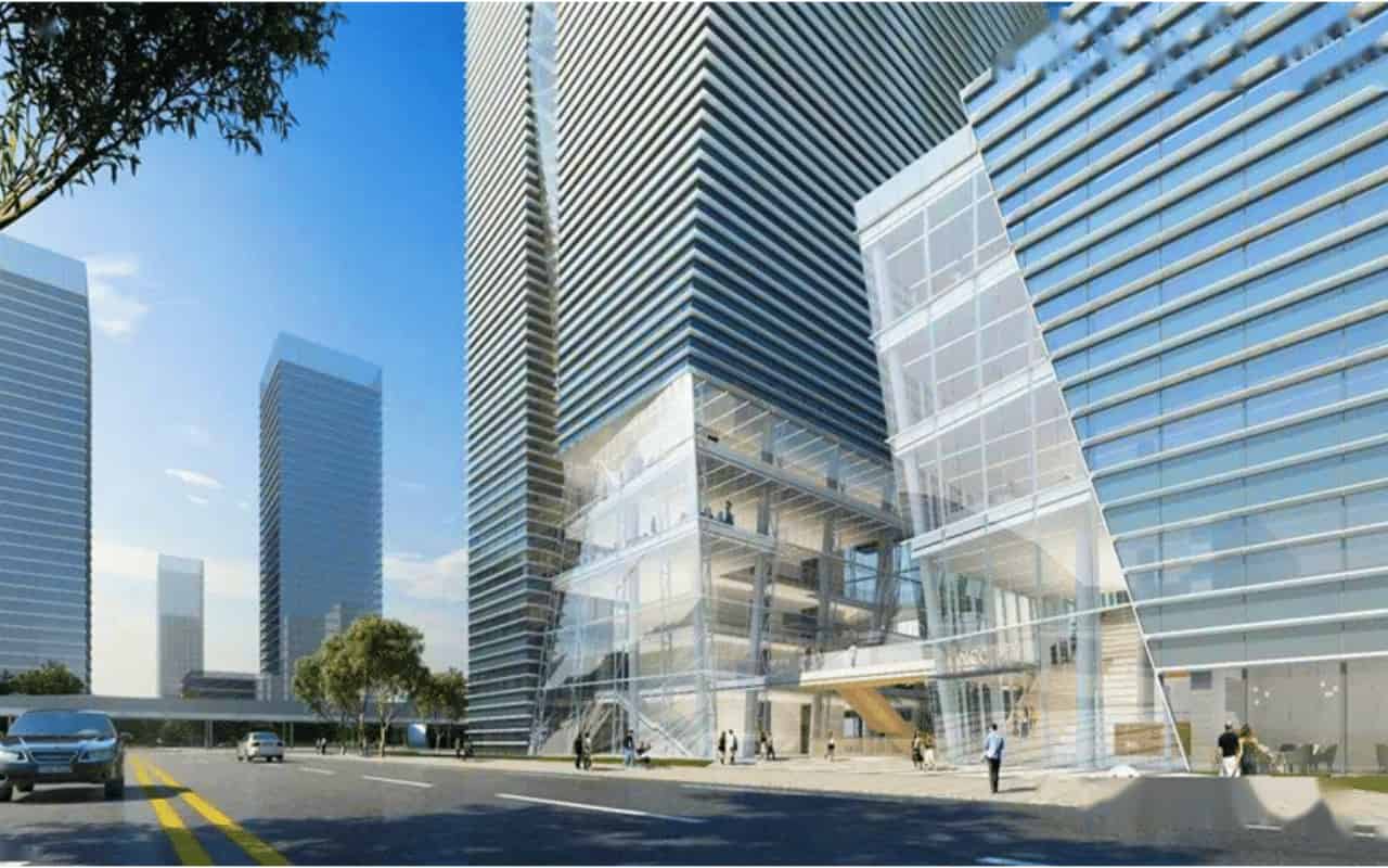 前海中冶科技大厦大楼外立面