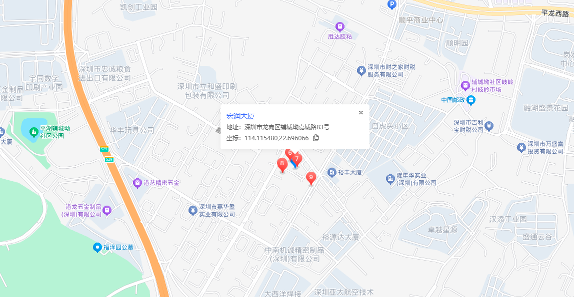 润弘大厦地图示意