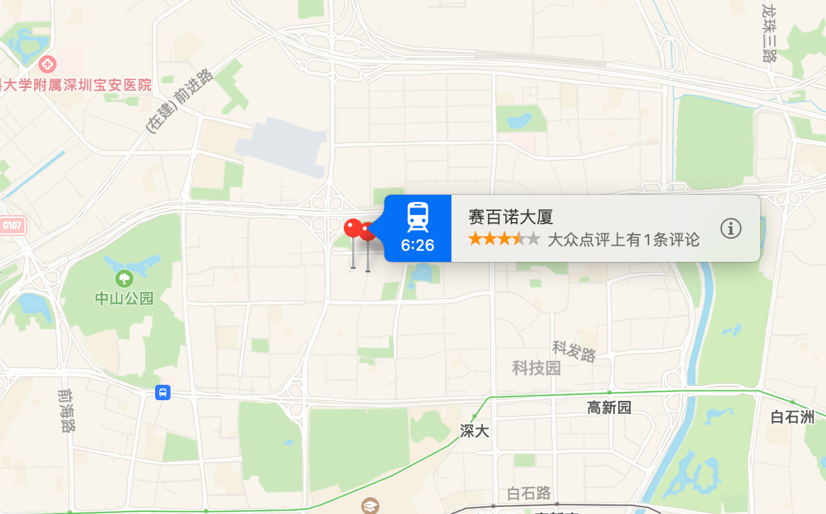 赛百诺大厦地图示意