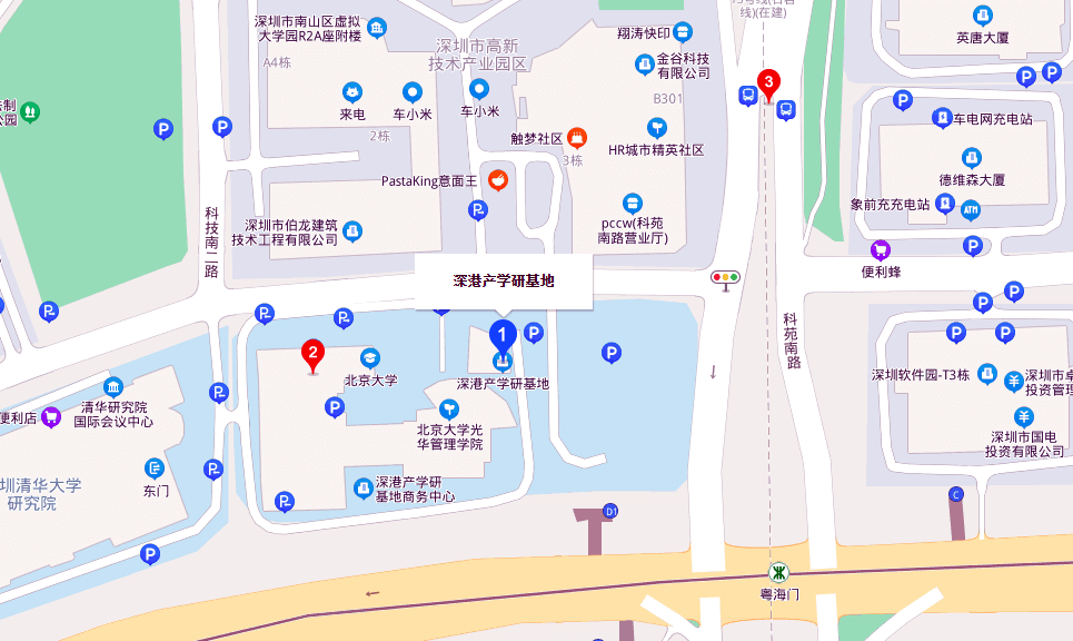 深港产学研基地地图示意