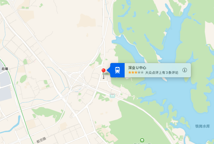 深业U中心地图示意