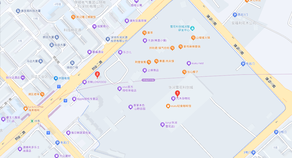 雪花科创城地图示意