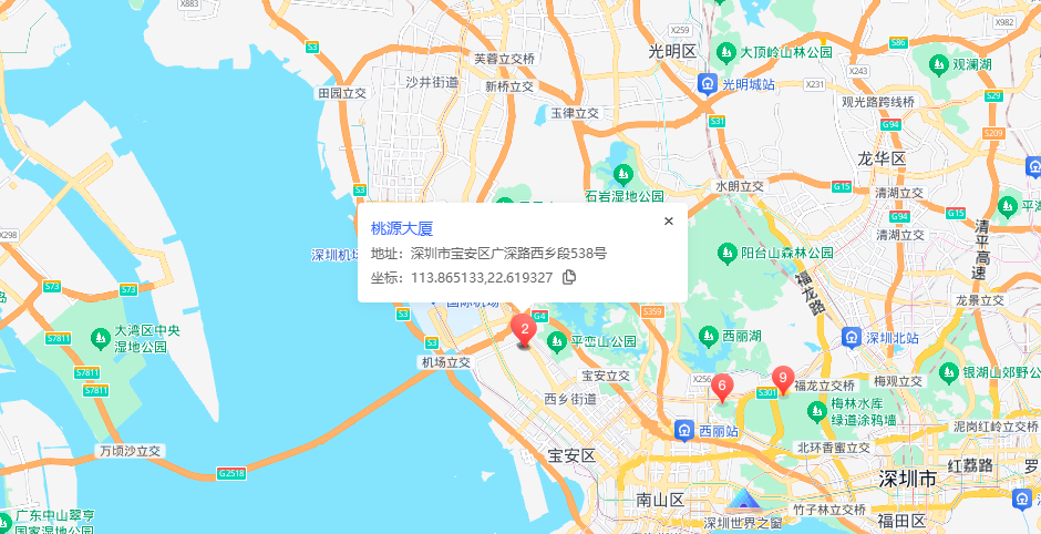 桃源商务大厦地图示意