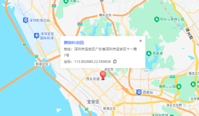 腾骏科创园地图示意
