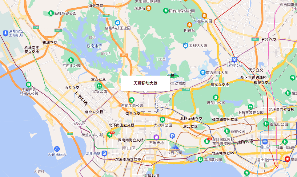 天珑移动大厦地图示意