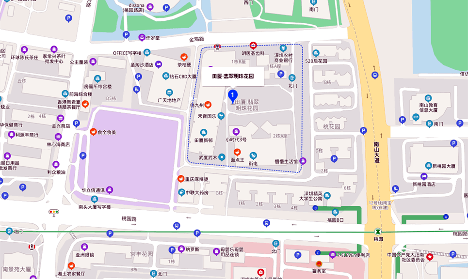 田厦翡翠明珠地图示意